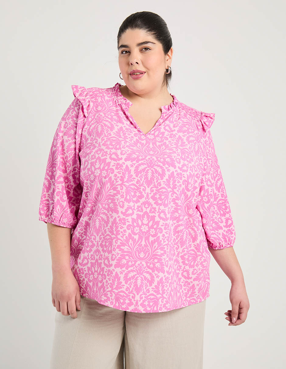Blusa Weekend Plus manga 3/4 para mujer 1
