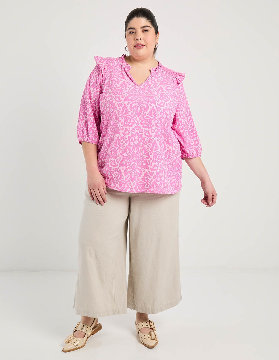 Blusa Weekend Plus manga 3/4 para mujer 7
