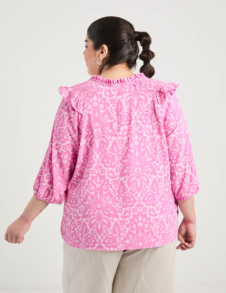 Blusa Weekend Plus manga 3/4 para mujer 11