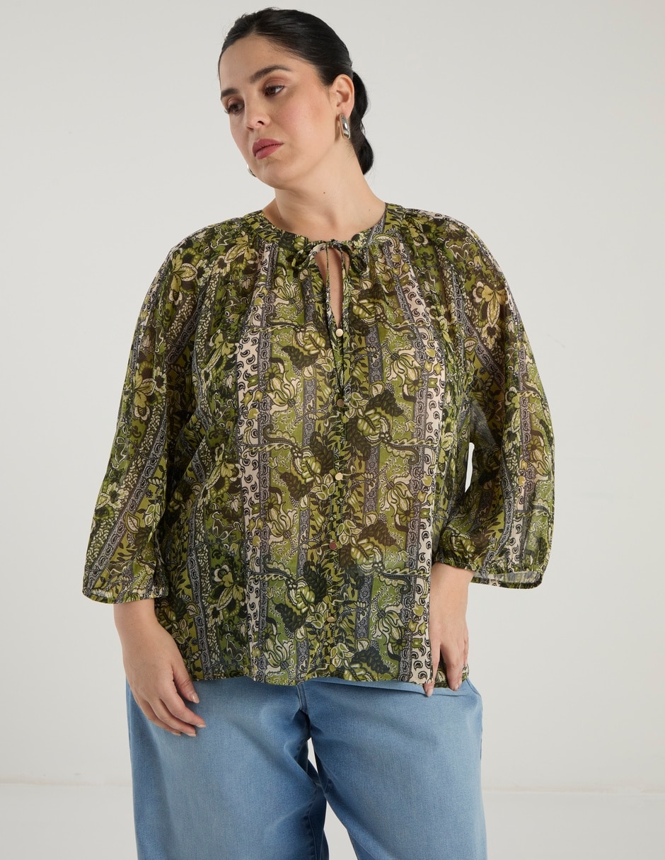 Blusa Weekend Plus manga 3/4 para mujer