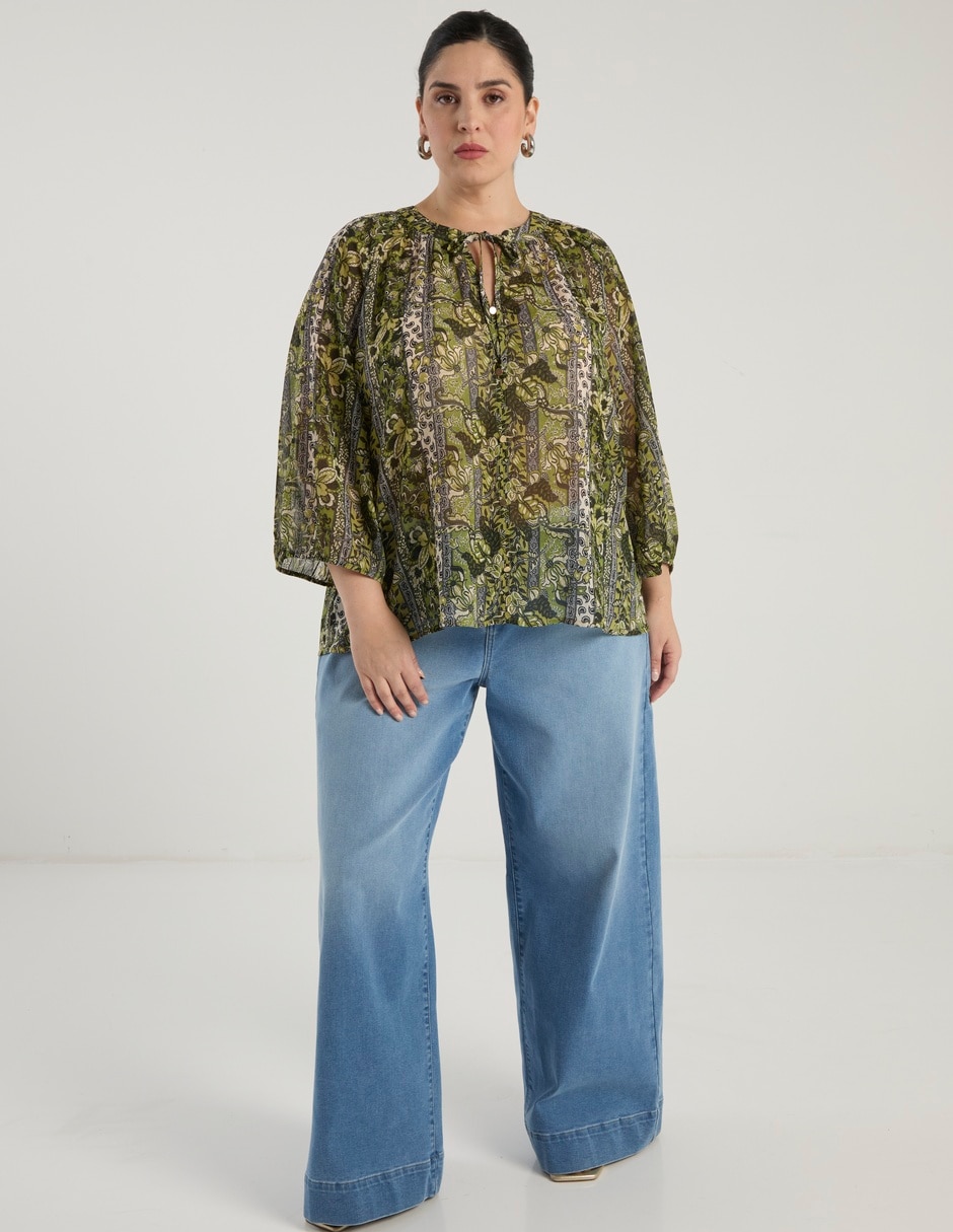 Blusa Weekend Plus manga 3/4 para mujer
