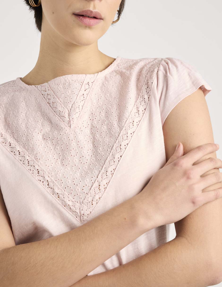 Playera manga corta cuello redondo mujer 2