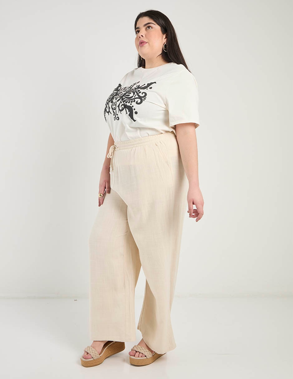 Playera manga corta Weekend Plus cuello redondo para mujer