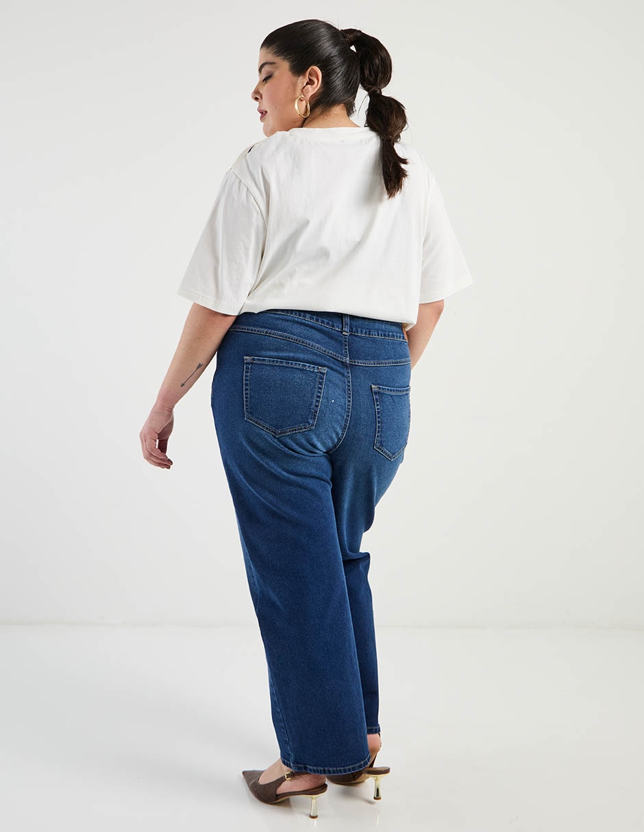 Jeans straight a la cintura Weekend Plus para mujer