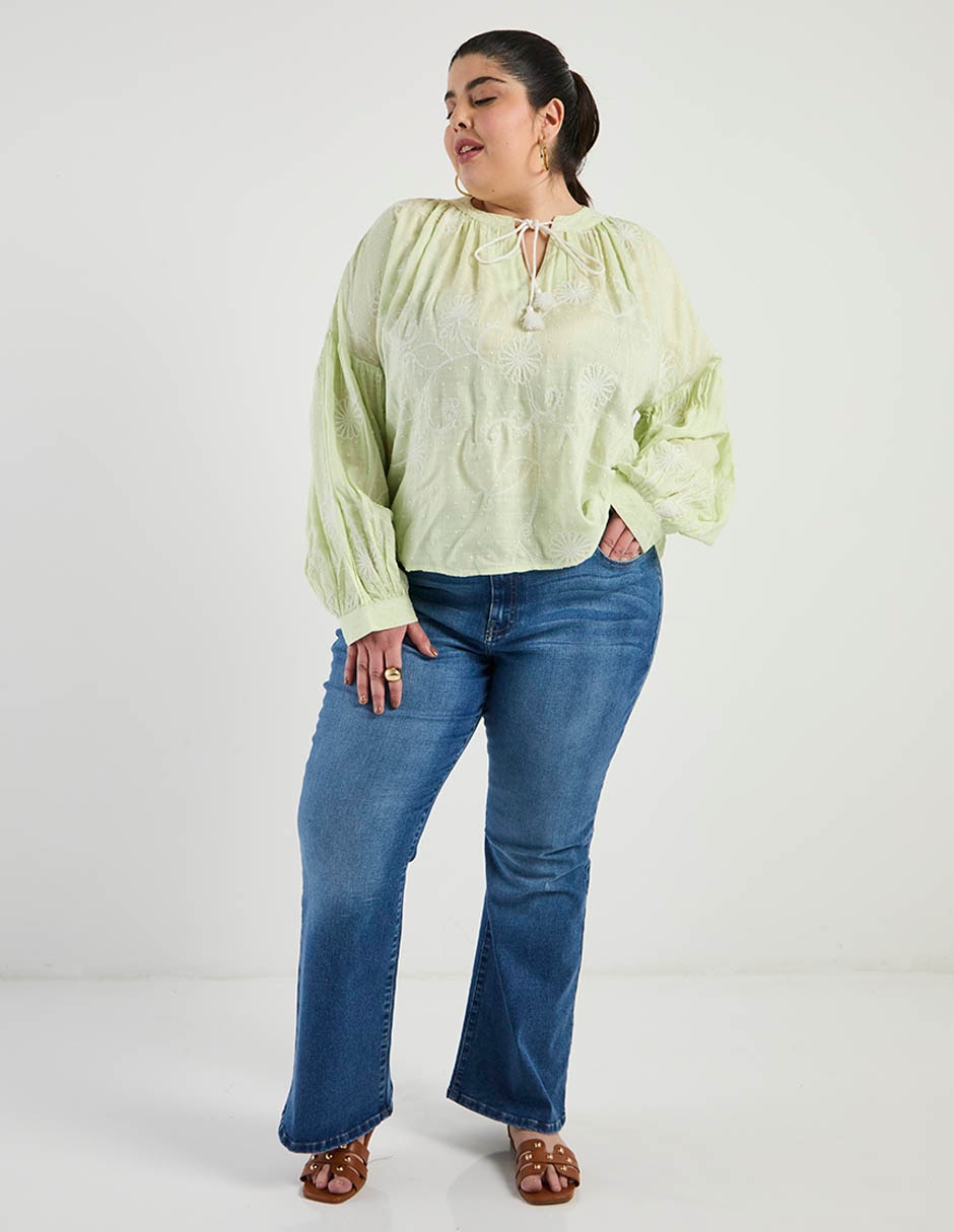 Jeans amplio para mujer 5
