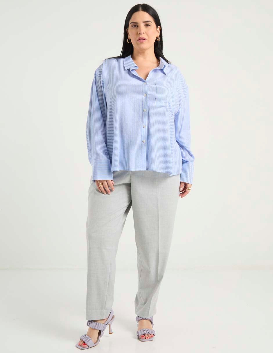 Blusa Weekend Plus manga larga para mujer