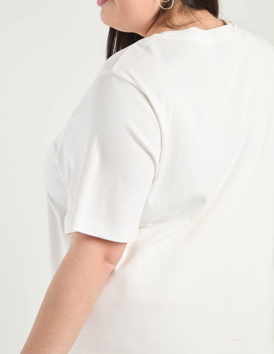 Playera manga corta Weekend Plus cuello redondo para mujer