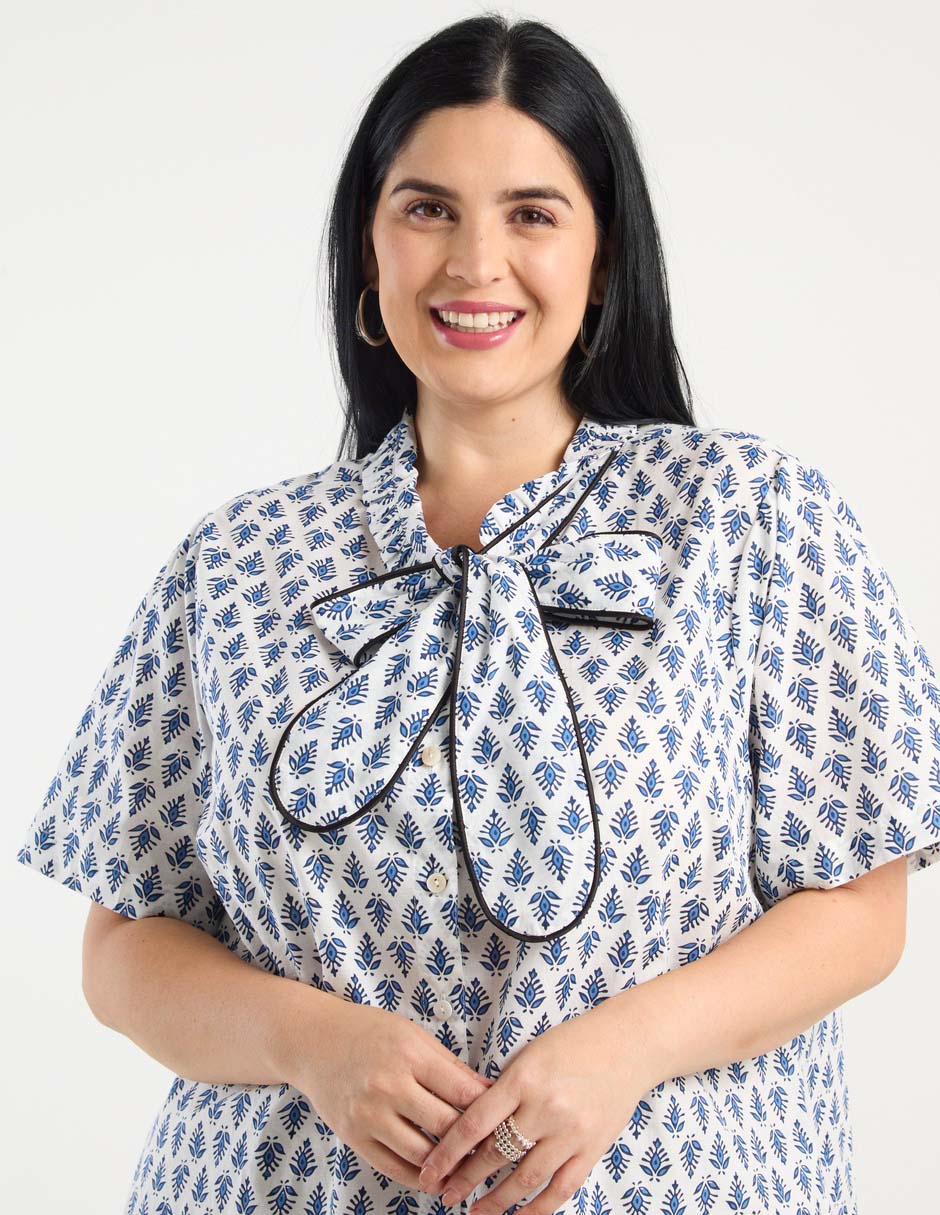 Blusa manga corta para mujer 7