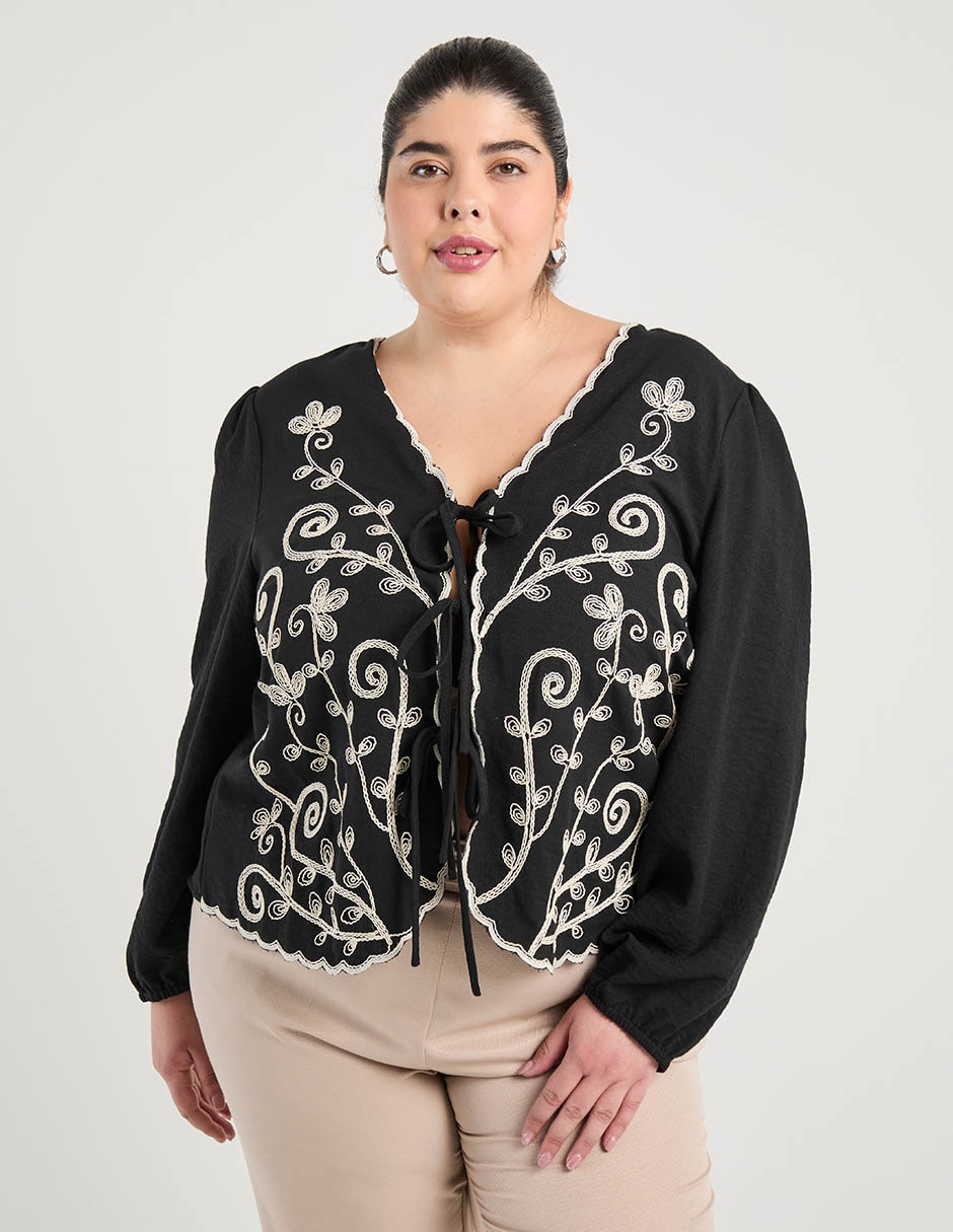 Blusa Petite Studio manga larga para mujer 1