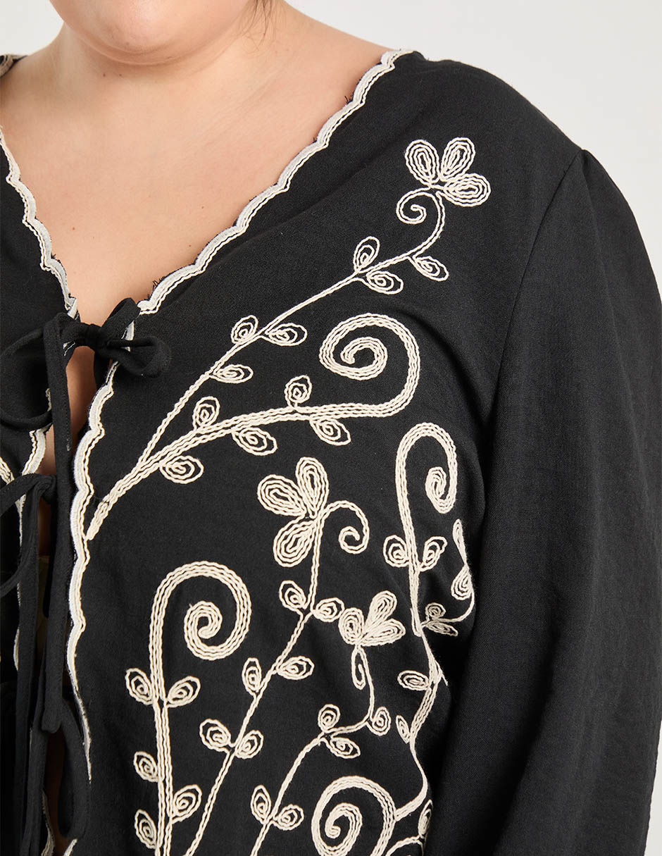 Blusa Petite Studio manga larga para mujer 2