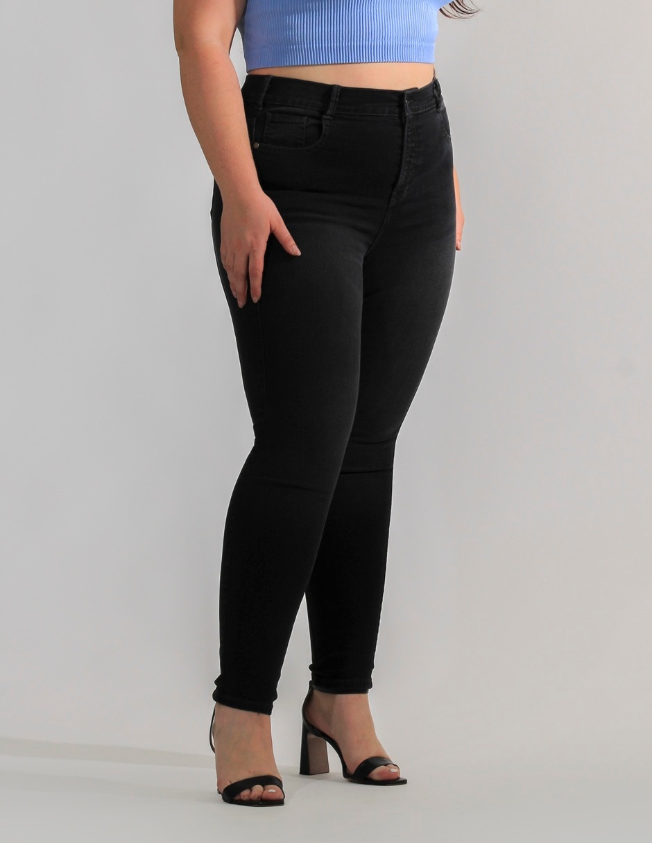 Jeans skinny Oh Pomp corte cintura alta para mujer