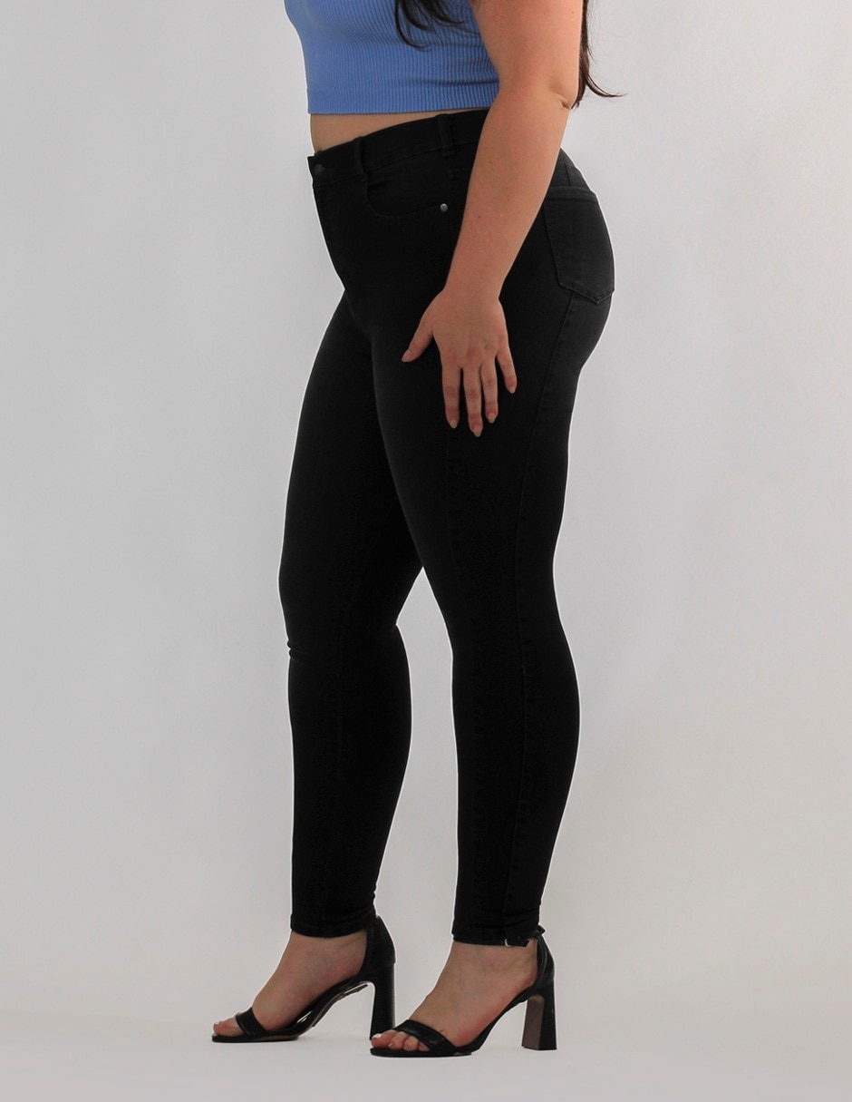 Jeans skinny Oh Pomp corte cintura alta para mujer