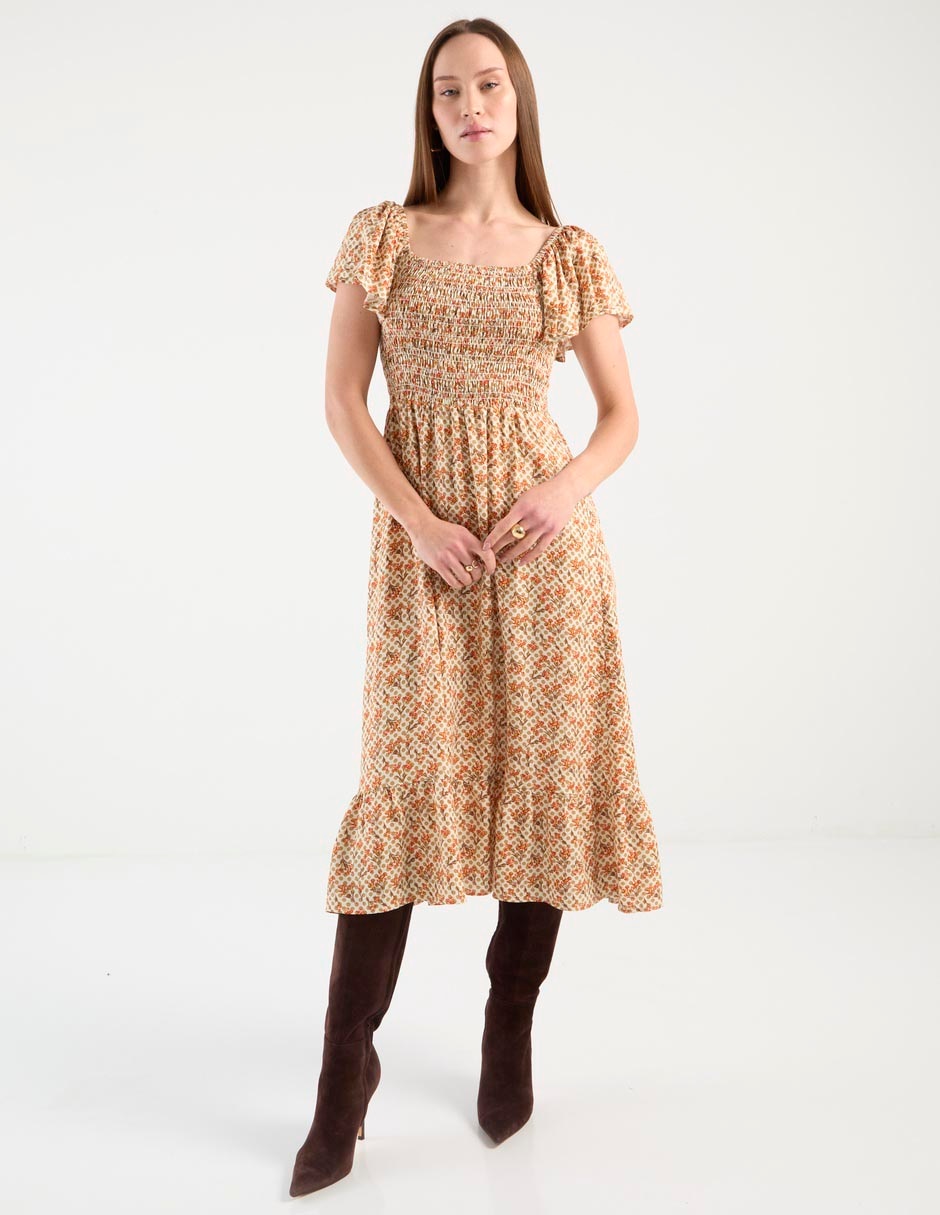 Vestido midi casual para mujer Vestido midi casual para mujer