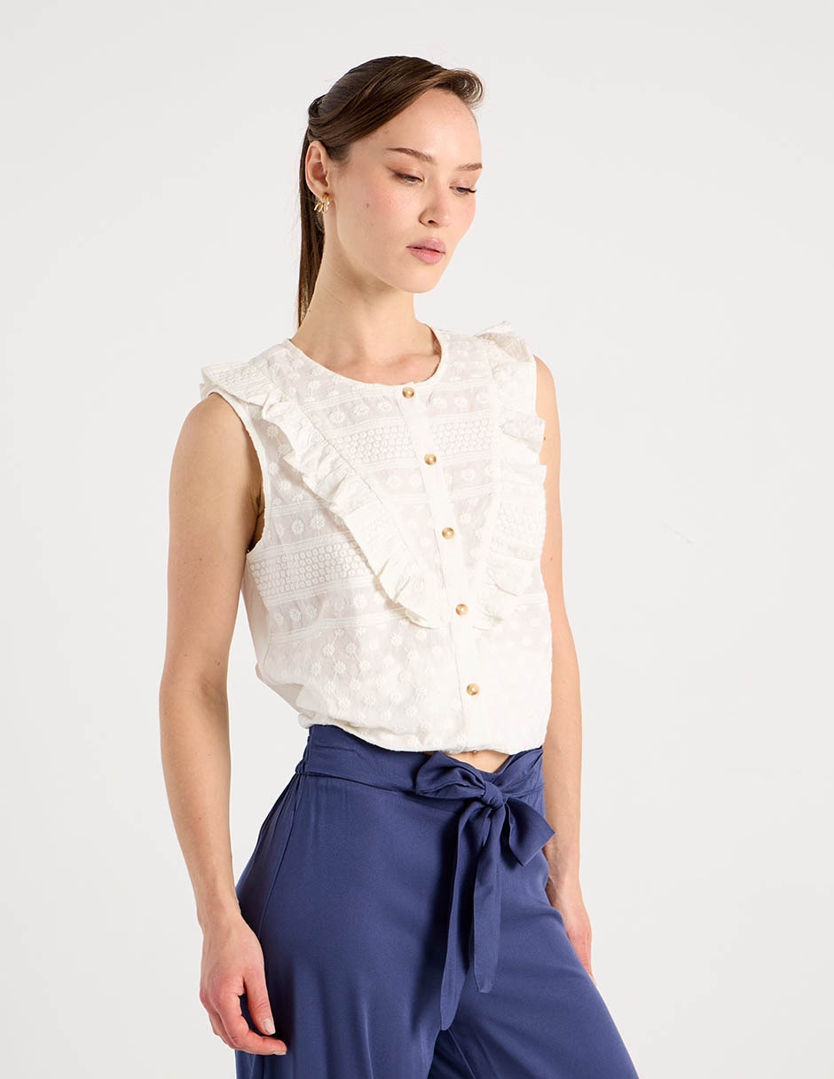 Blusa sin manga para mujer 2