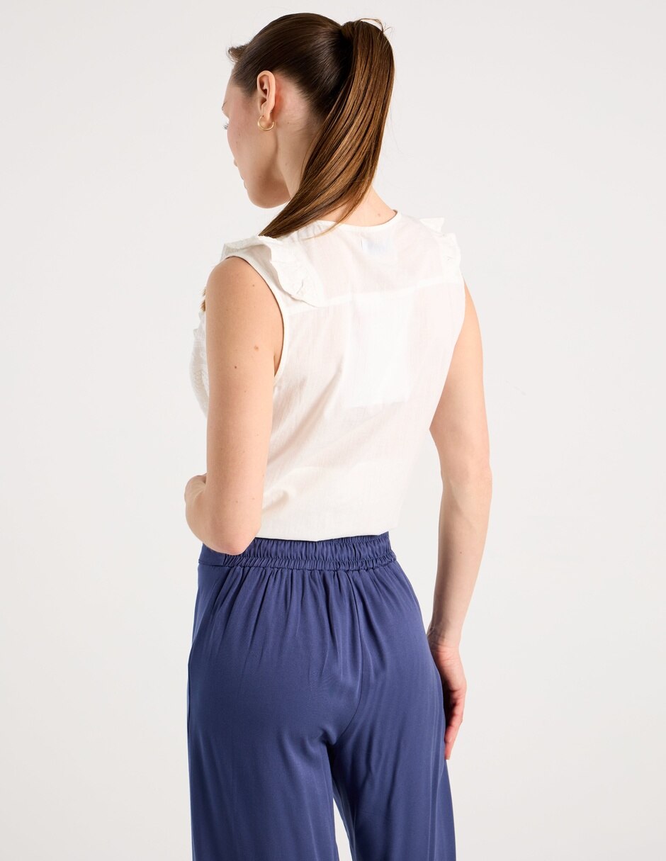 Blusa sin manga para mujer 6