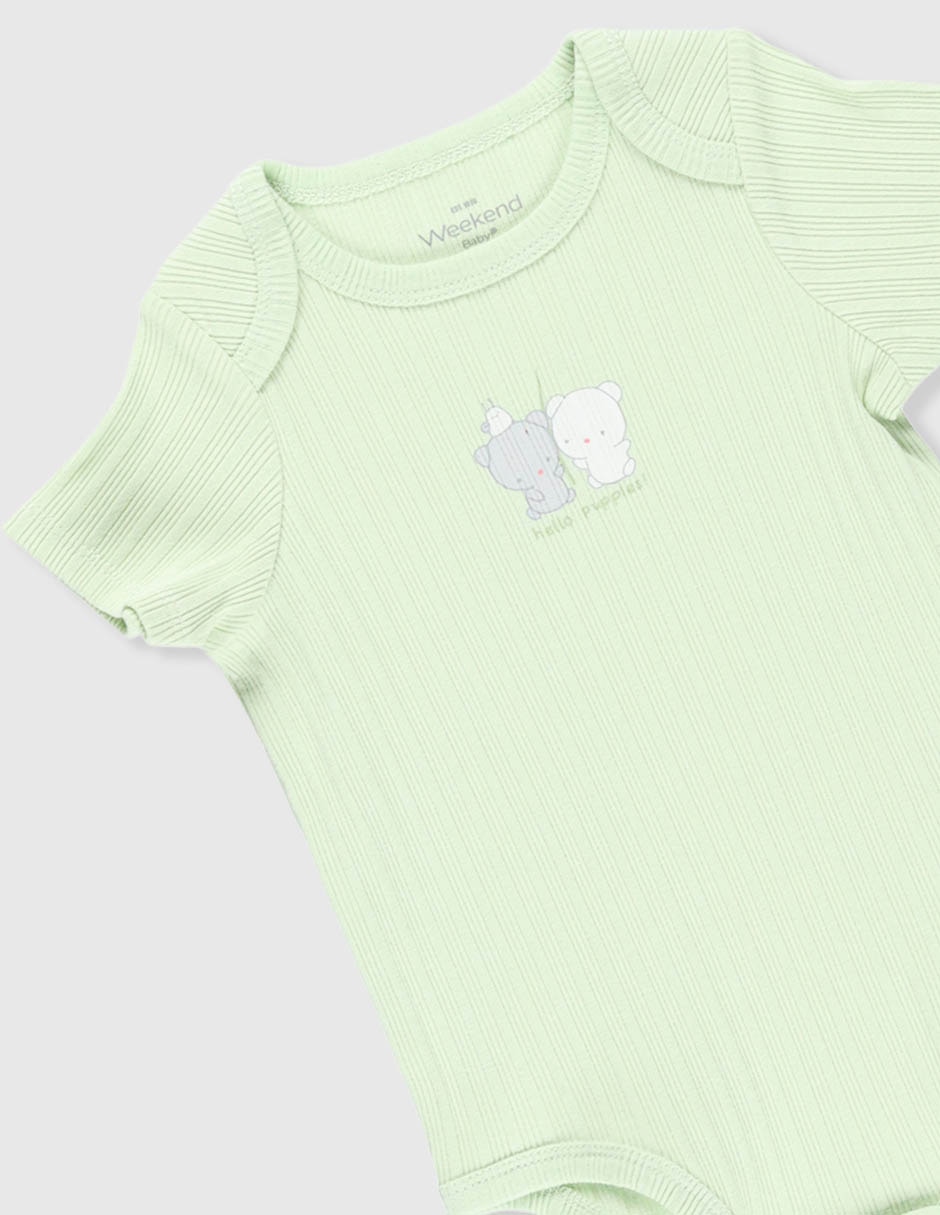 Conjunto pañalero de algodón