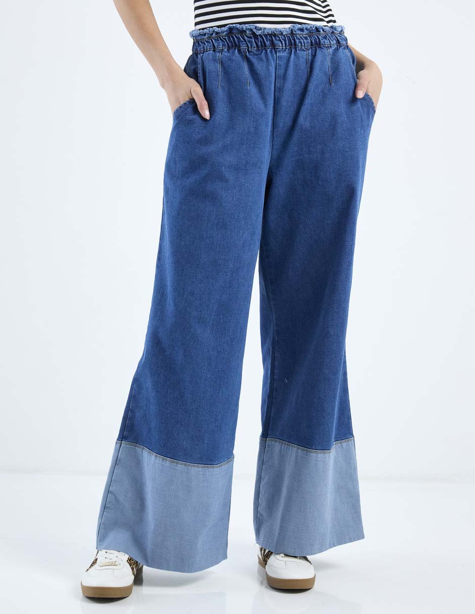 Jeans wide leg para mujer