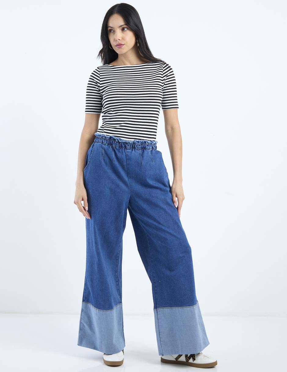 Jeans wide leg para mujer