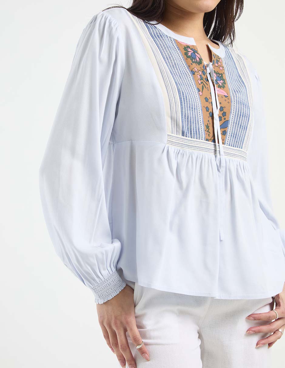 Blusa manga larga para mujer 5