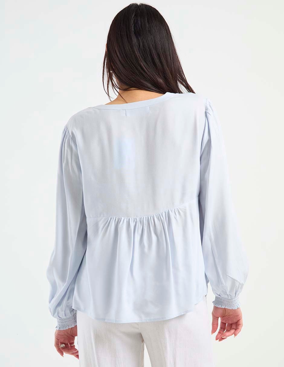 Blusa manga larga para mujer 6