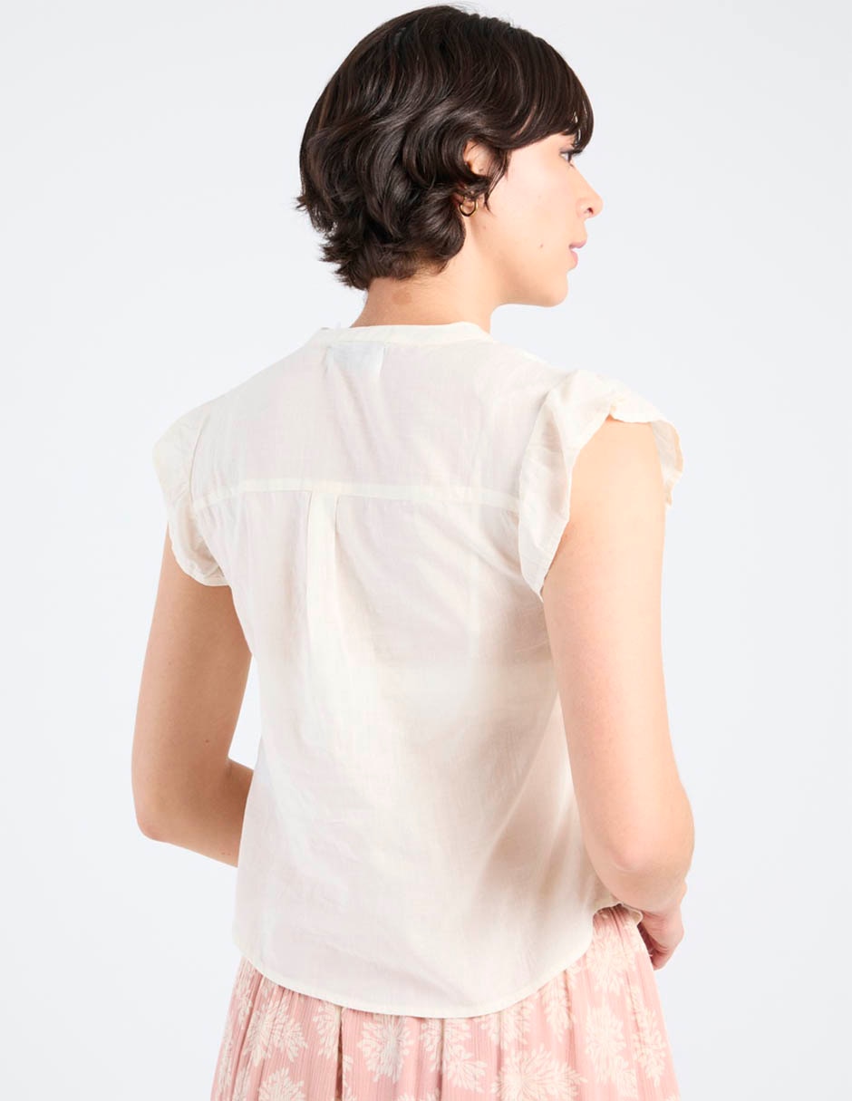 Blusa manga corta para mujer 11