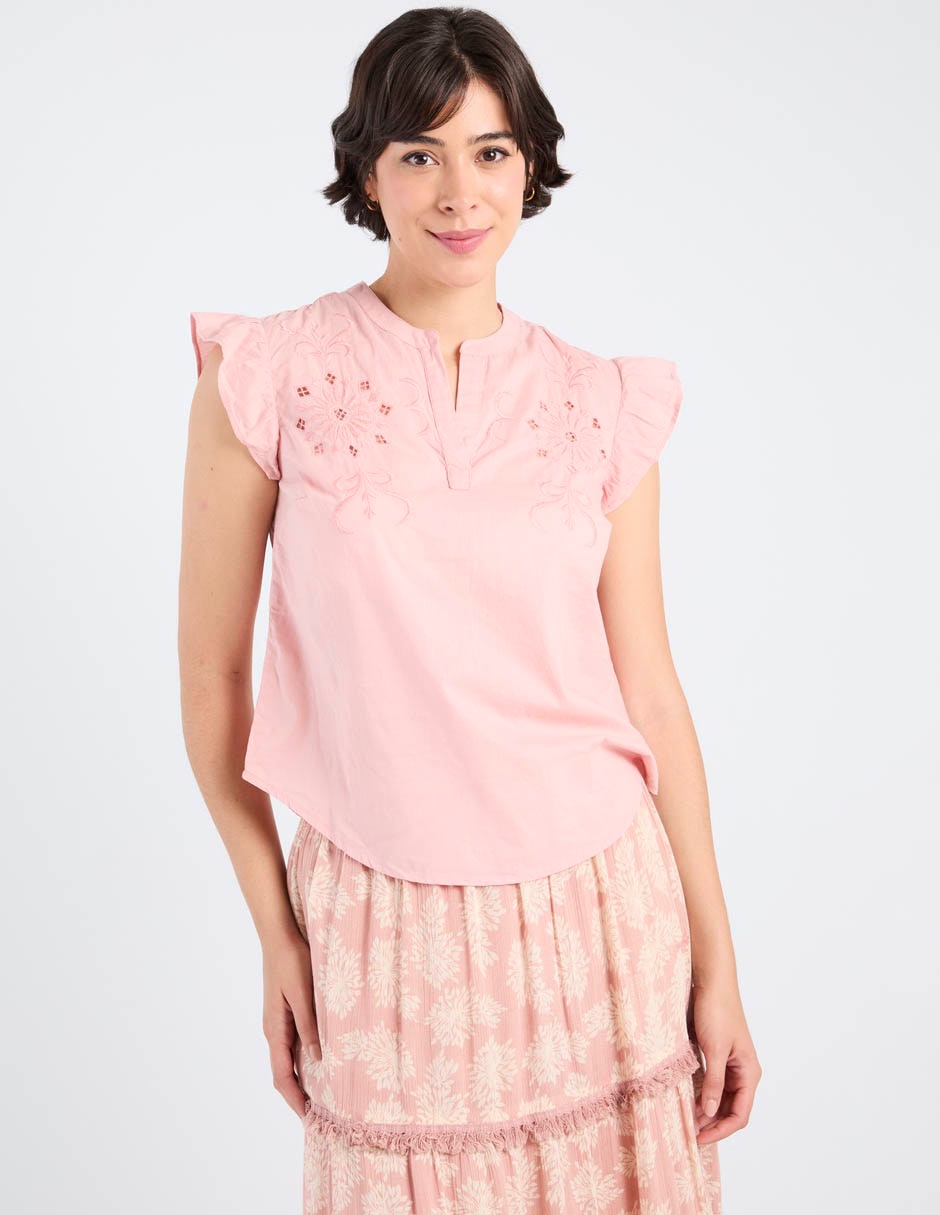 Blusa Week By Weekend manga corta para mujer