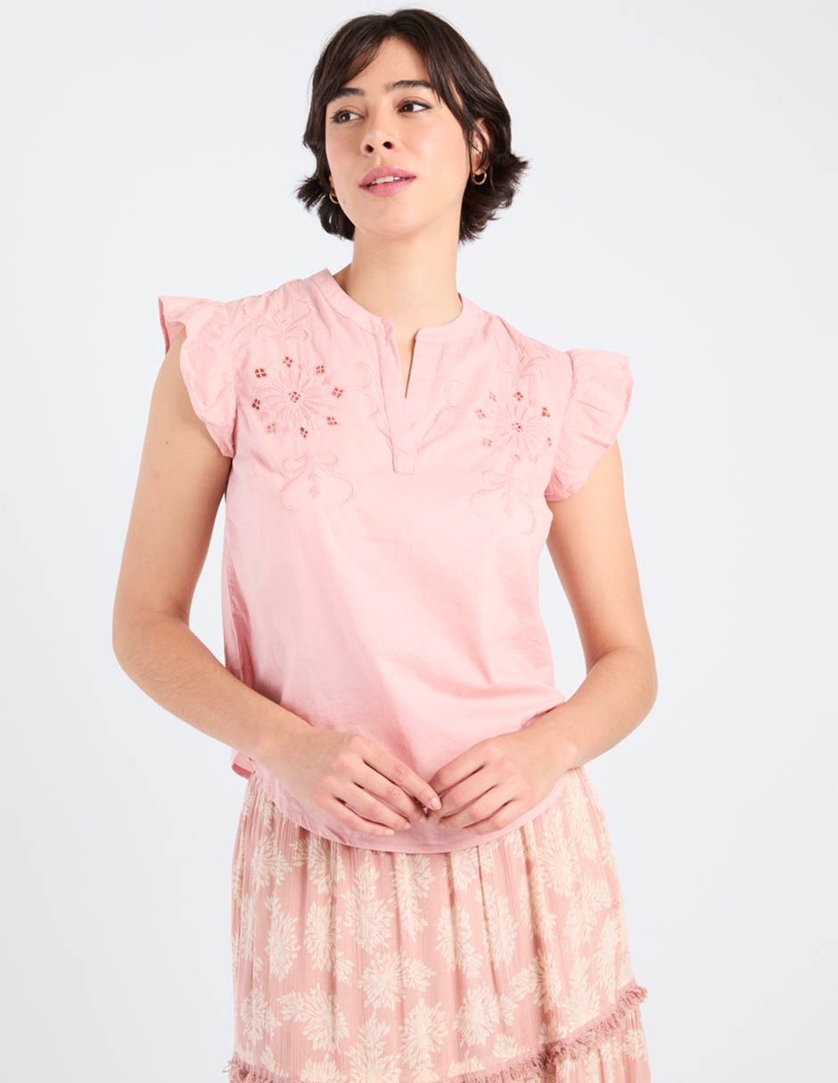 Blusa Week By Weekend manga corta para mujer
