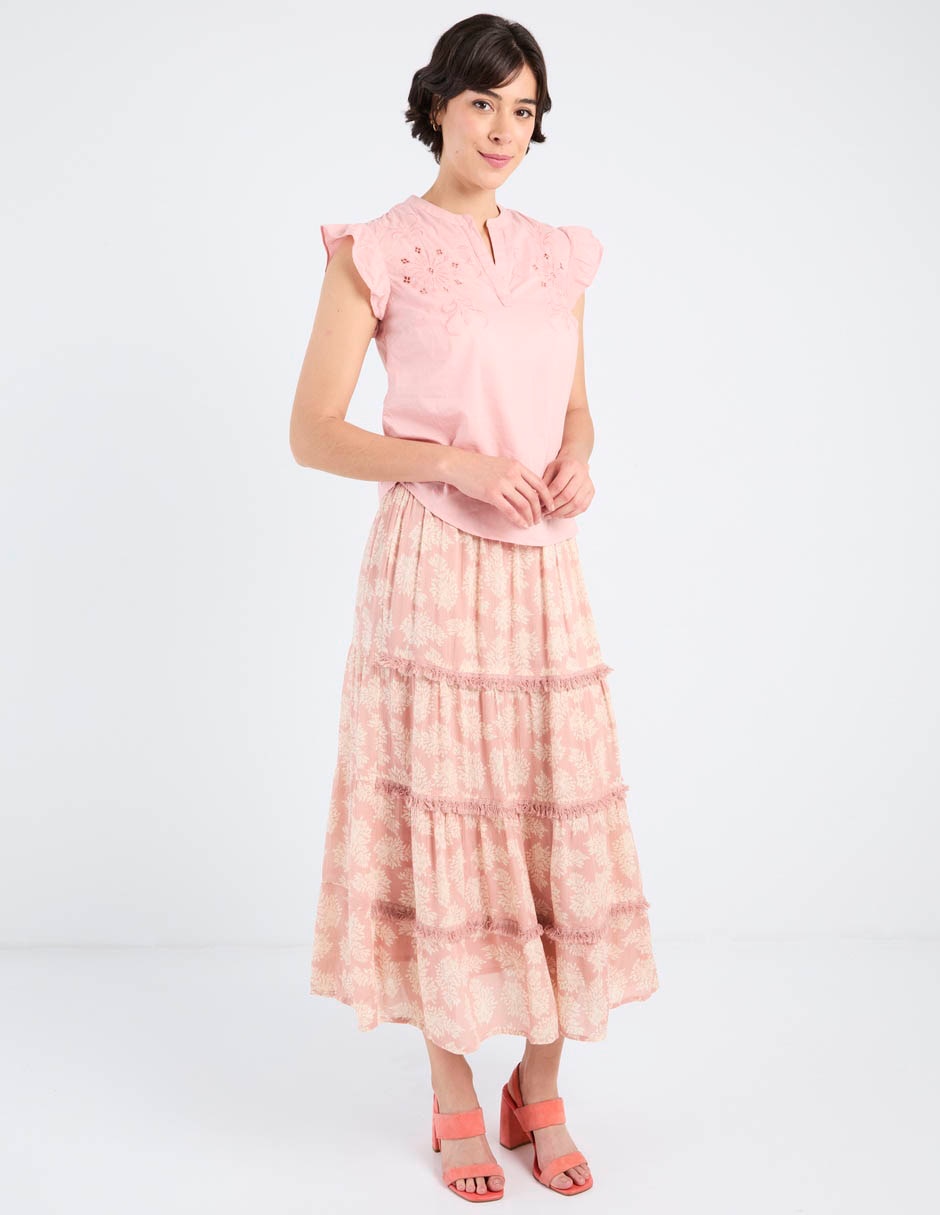Blusa Week By Weekend manga corta para mujer