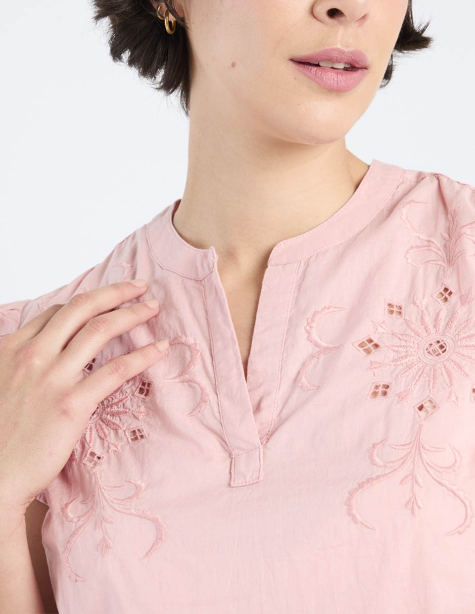 Blusa Week By Weekend manga corta para mujer