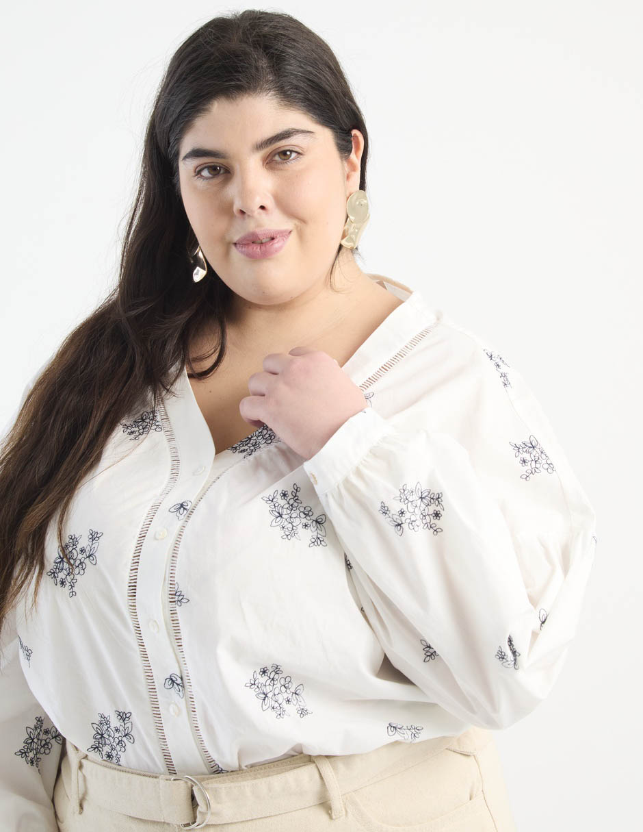 Blusa manga larga para mujer 8