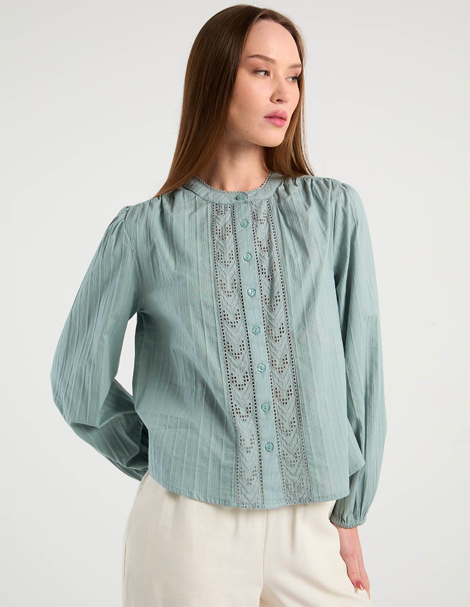 Blusa manga larga para mujer 1