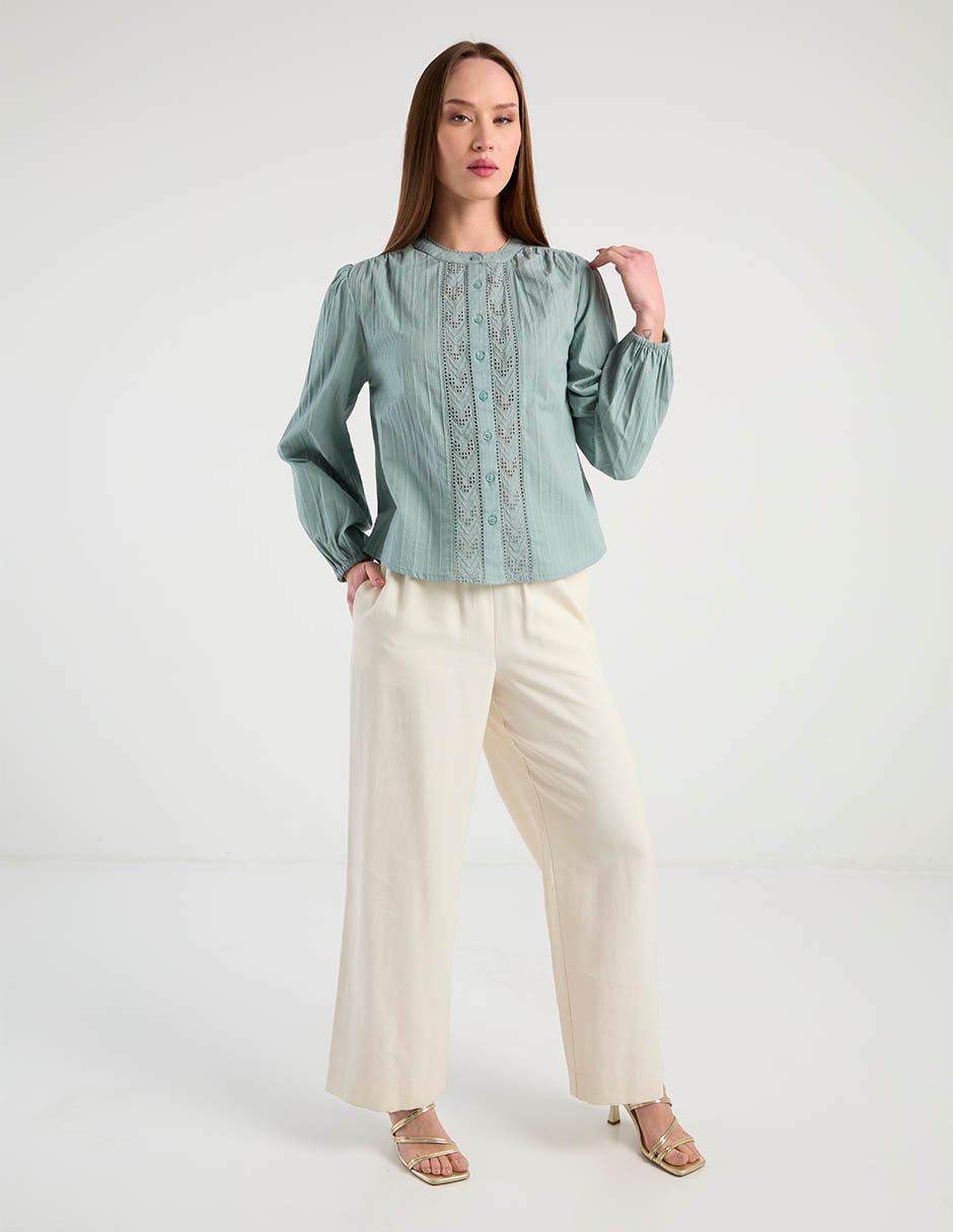 Blusa manga larga para mujer 5