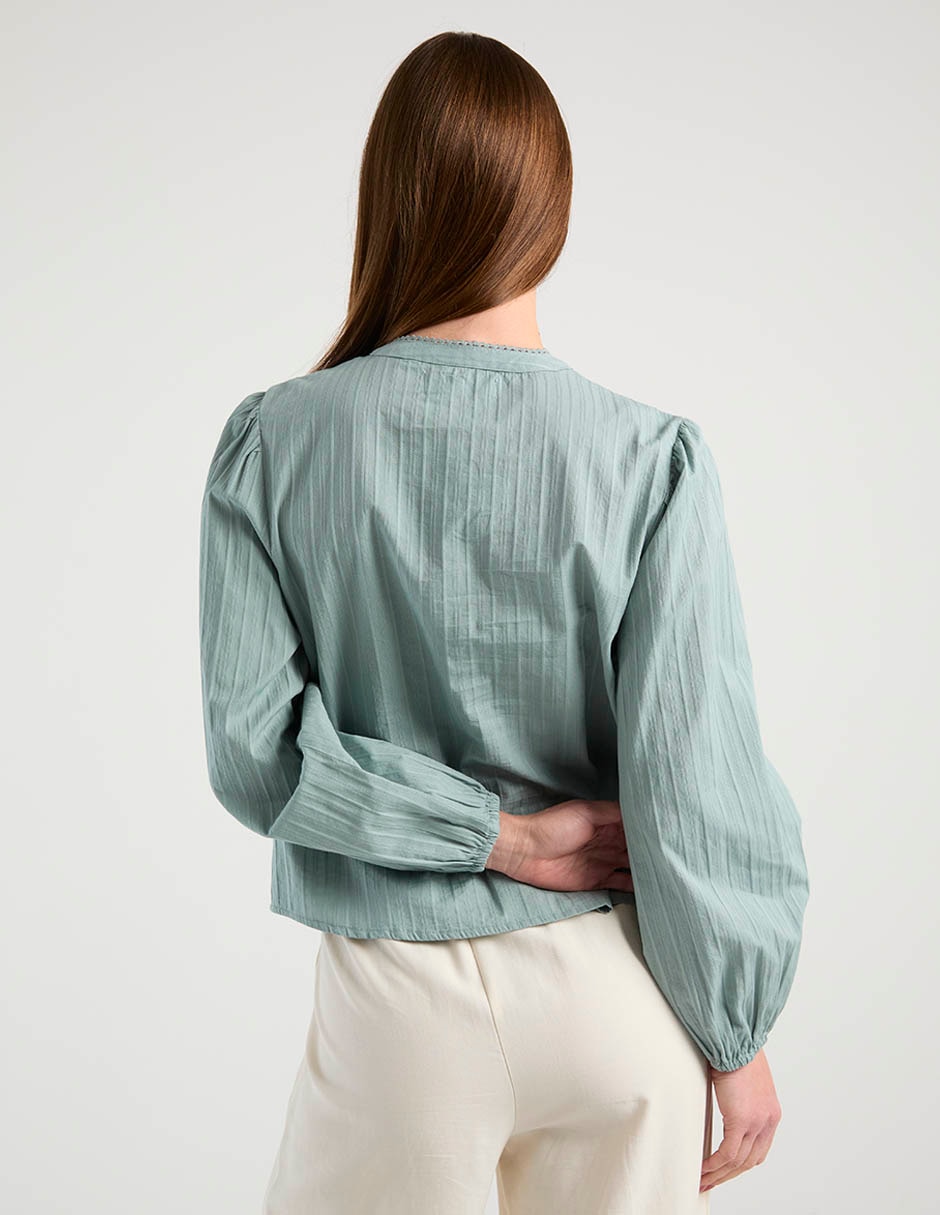 Blusa manga larga para mujer 6