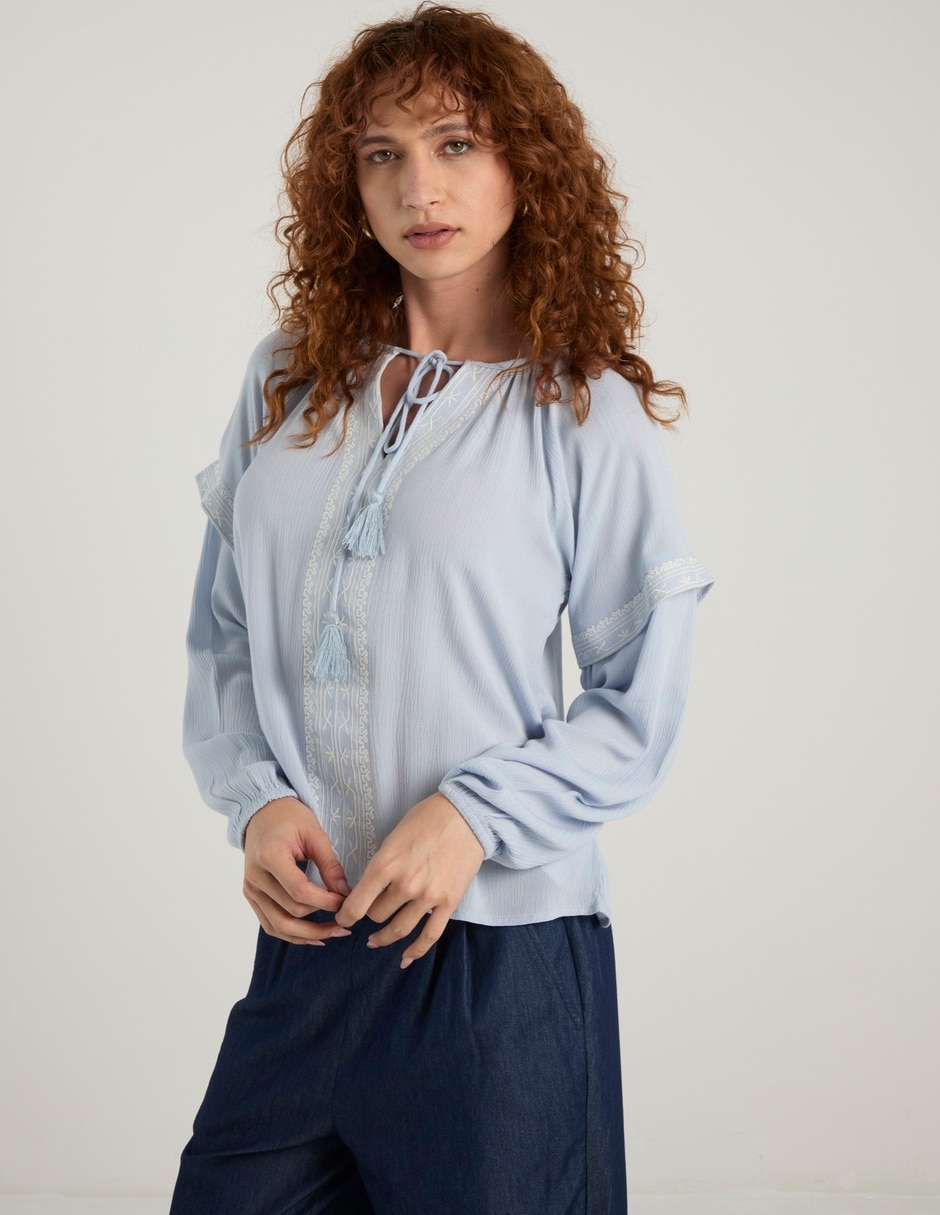 Blusa manga larga para mujer 1