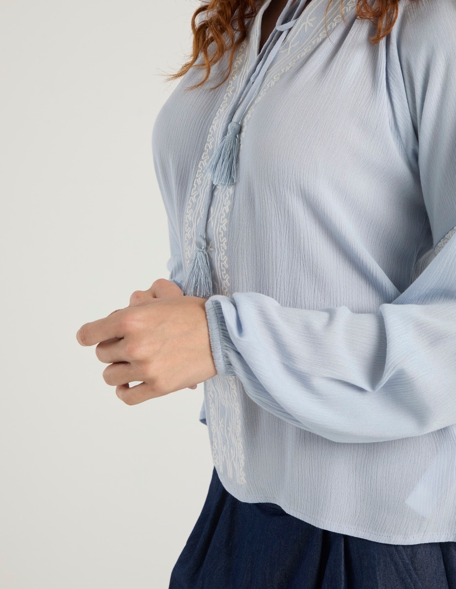 Blusa manga larga para mujer 9