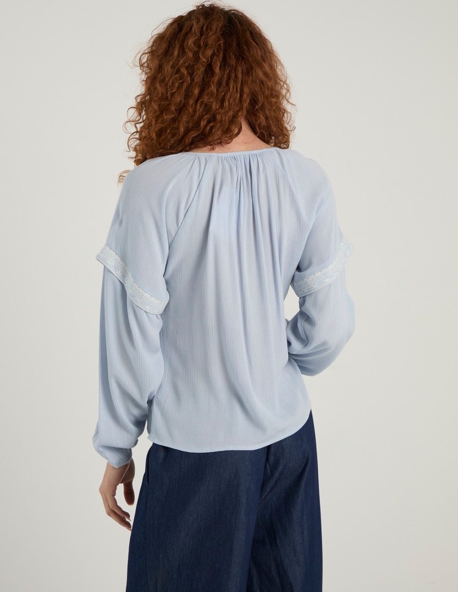 Blusa manga larga para mujer 11
