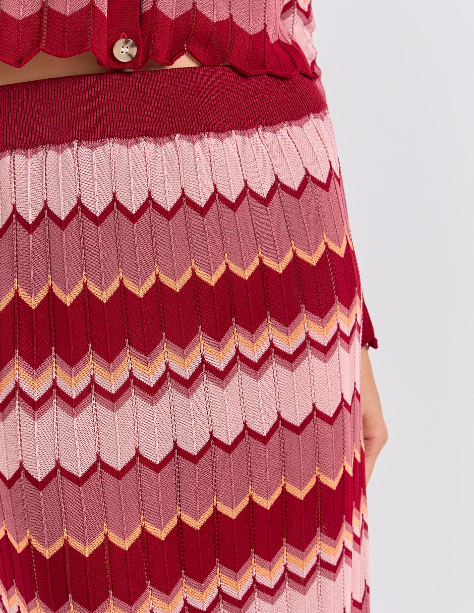 Falda crop a la cintura