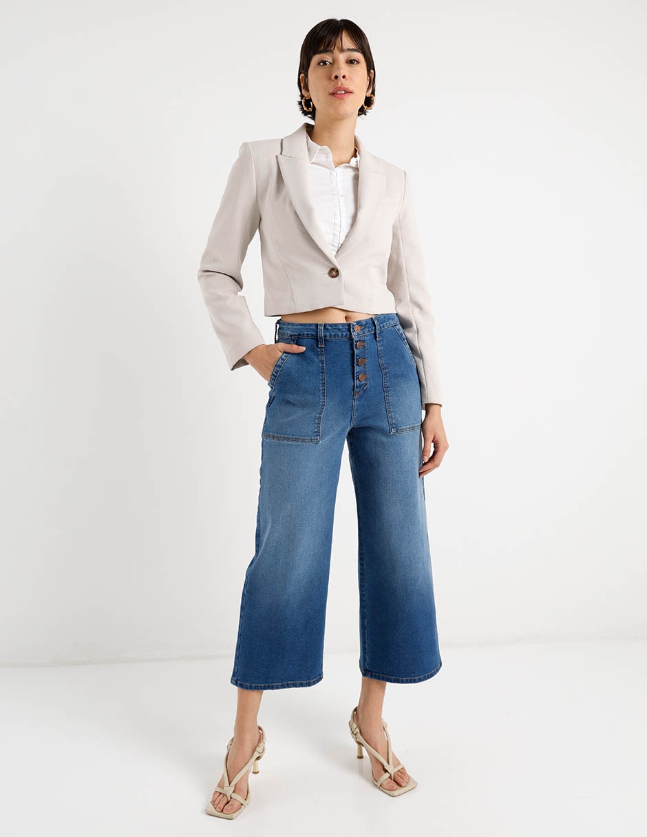 Jeans amplio para mujer 5