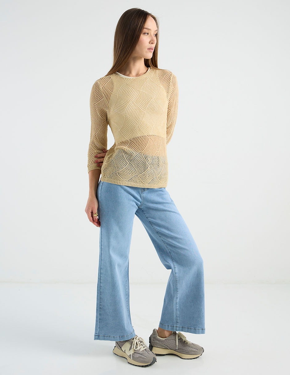 Suéter cuello redondo para mujer 3