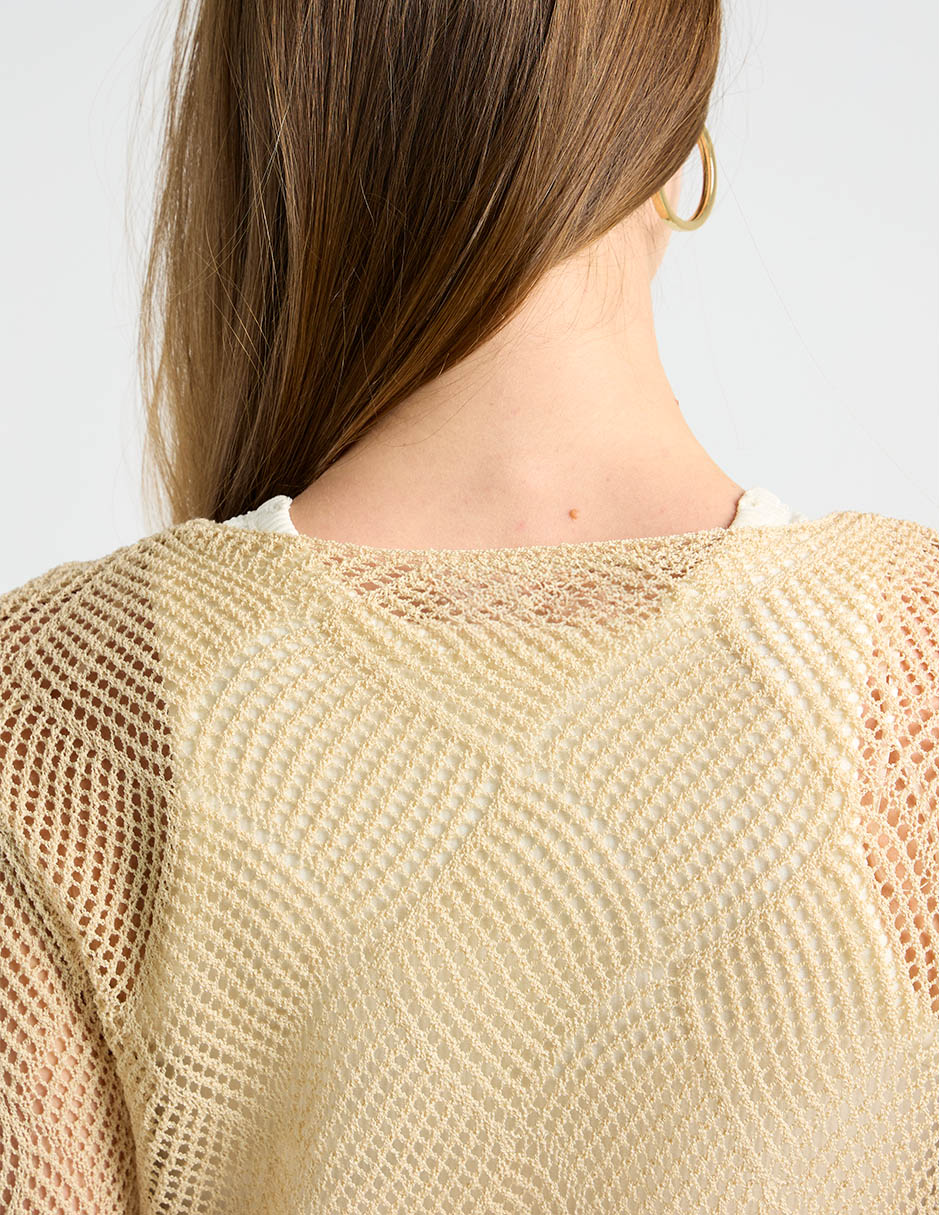Suéter cuello redondo para mujer 5