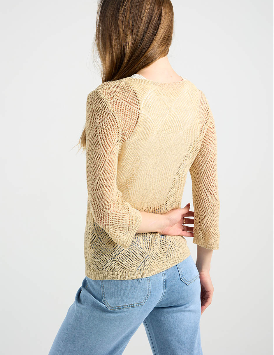 Suéter cuello redondo para mujer 6