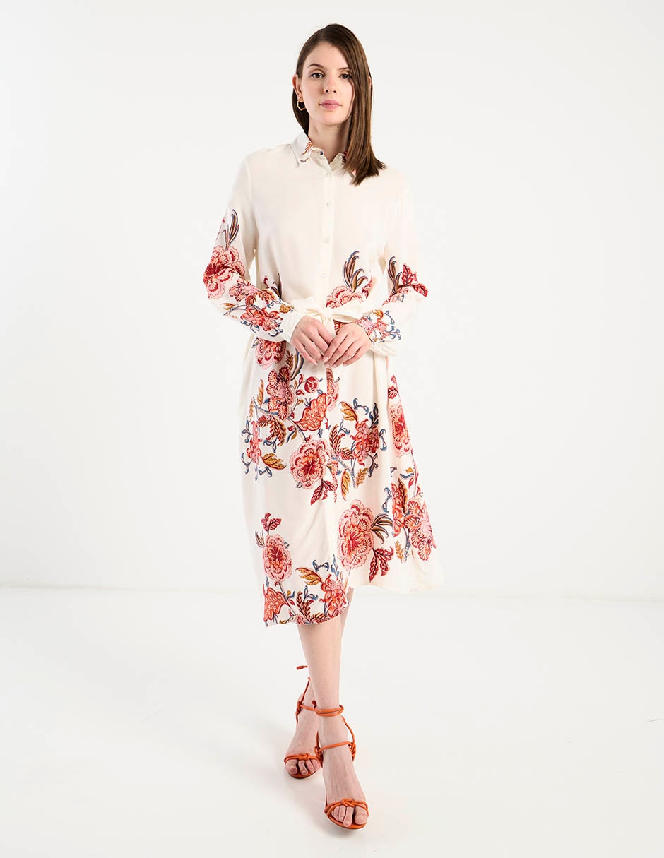 Vestido midi casual para mujer