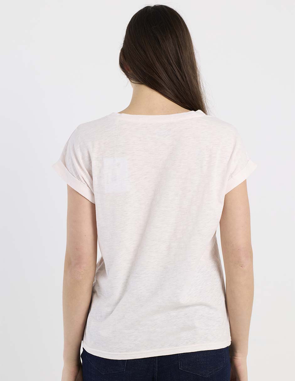 Playera manga corta Week By Weekend cuello redondo para mujer