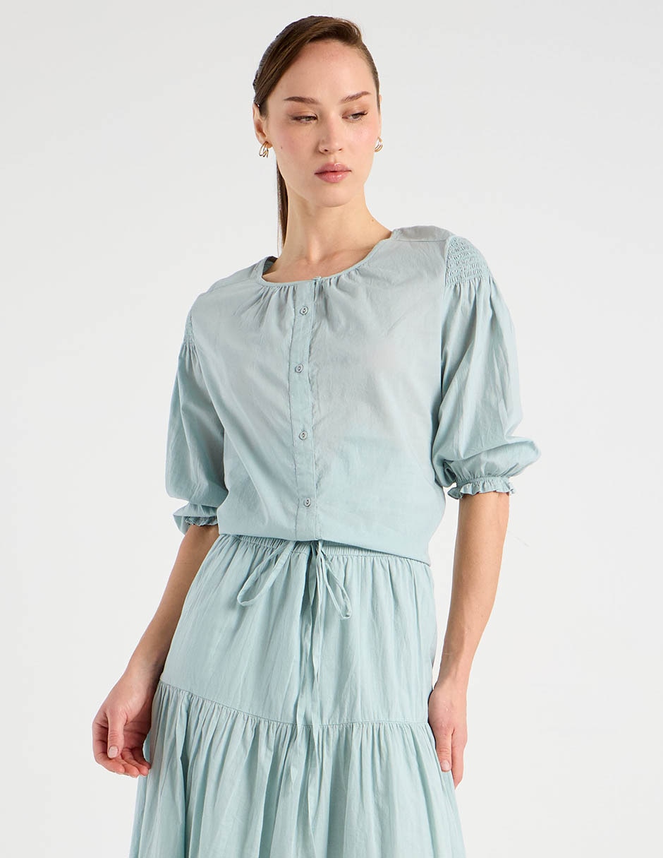 Blusa manga al codo para mujer 2