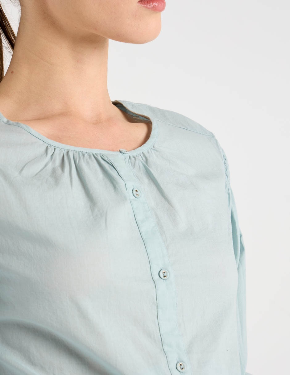 Blusa manga al codo para mujer 4