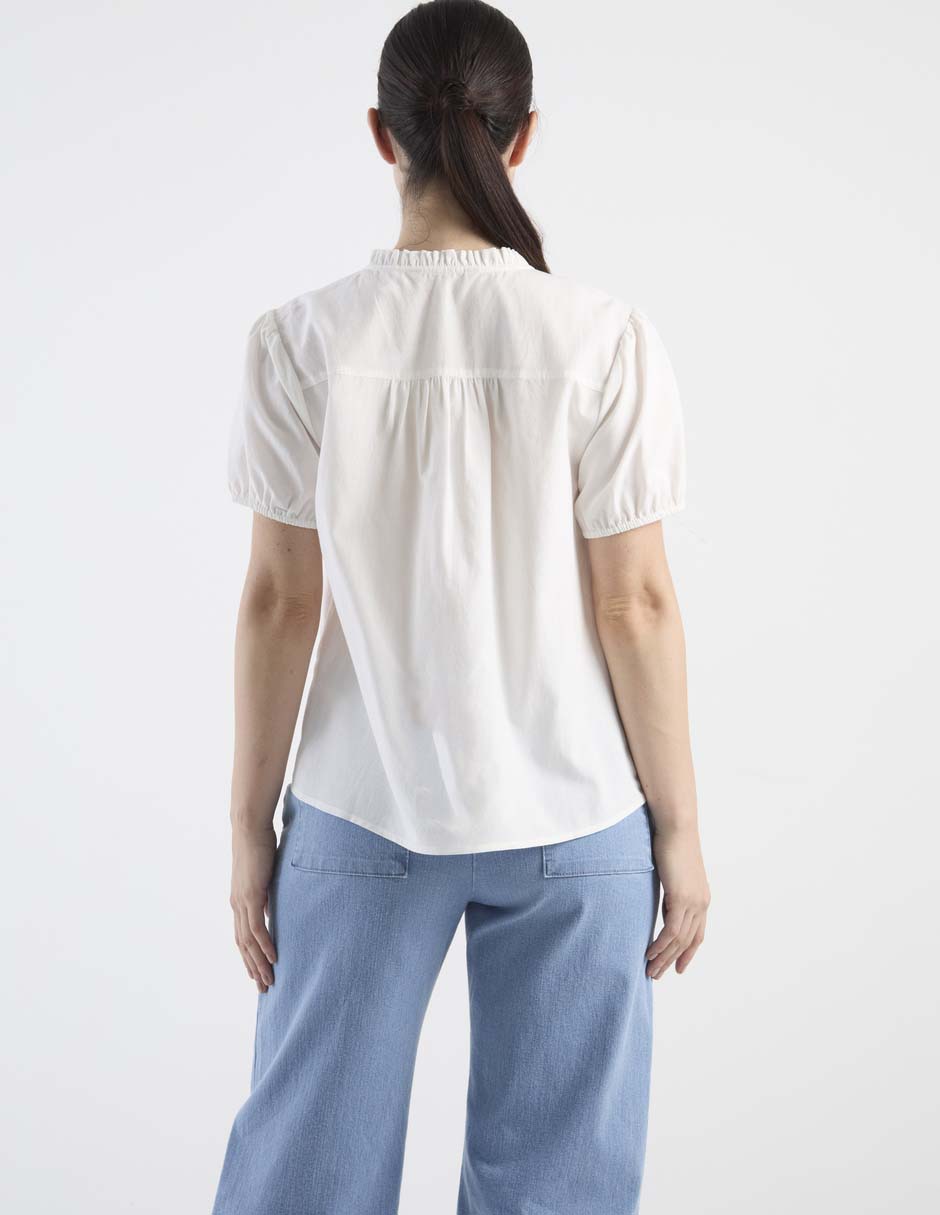 Blusa manga corta para mujer 4