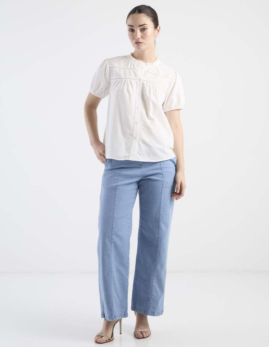 Blusa manga corta para mujer 3