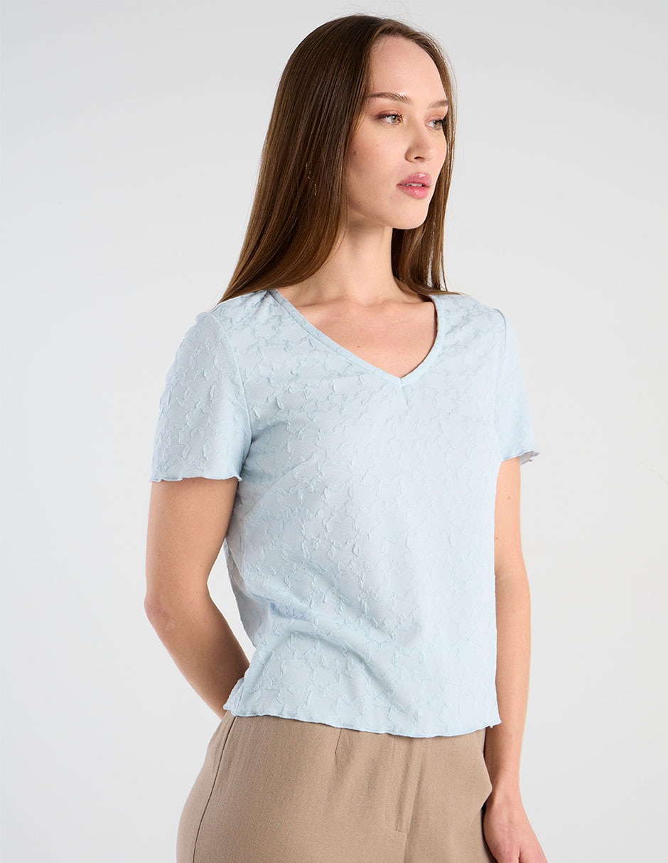 Blusa Week By Weekend manga corta para mujer