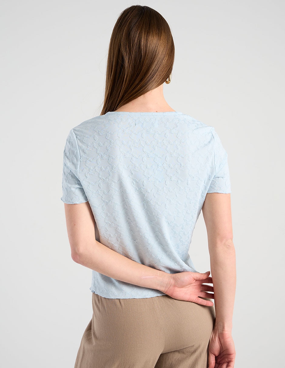 Blusa Week By Weekend manga corta para mujer
