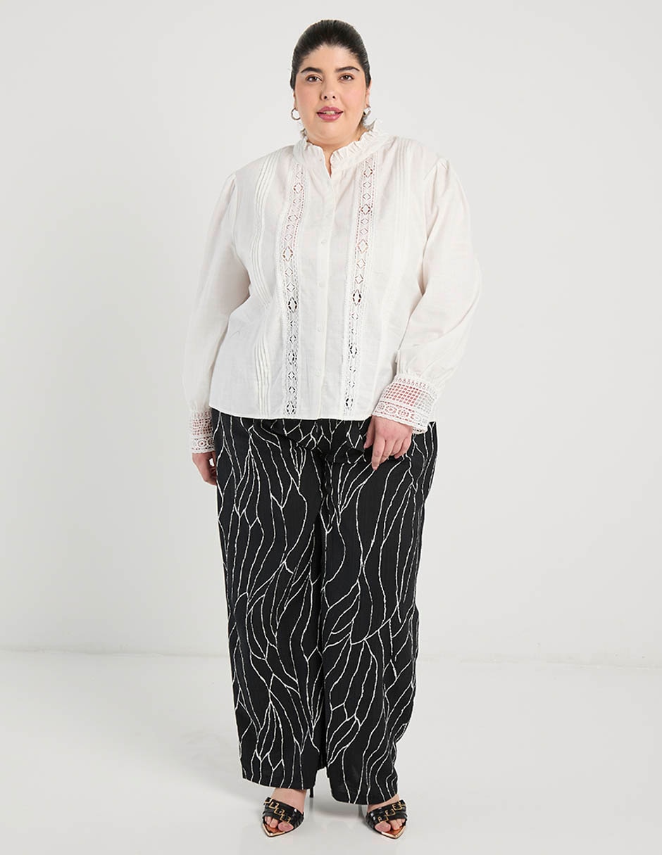 Blusa Weekend Plus manga larga para mujer 7